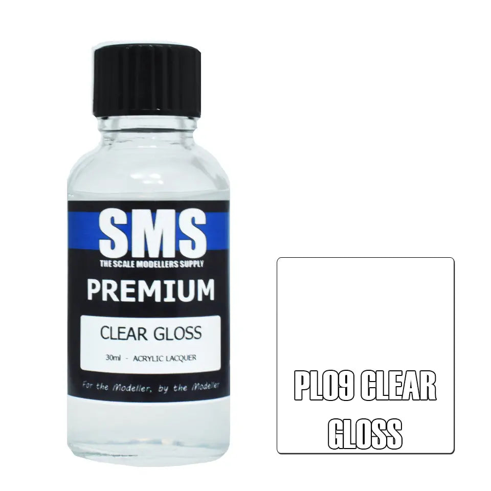 SMS Premium Acrylic Lacquer Clear Gloss 30ml The Scale Modellers Supply