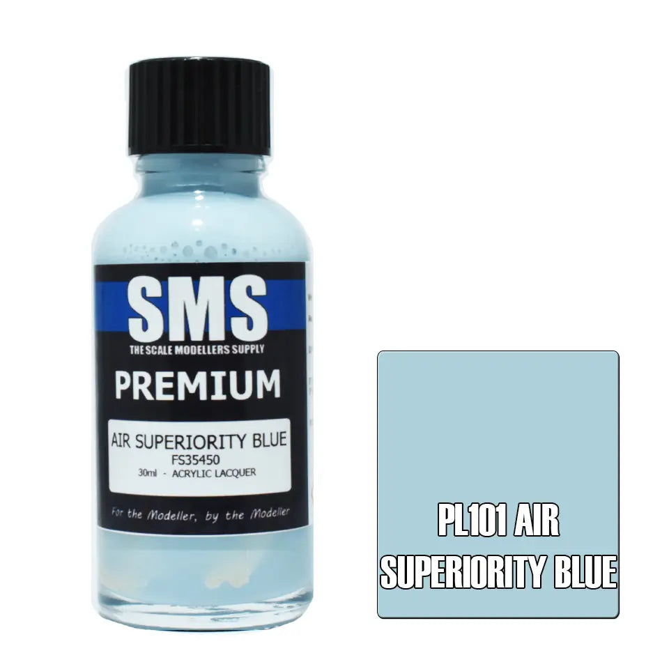 SMS Premium Acrylic Lacquer Air Superiority Blue FS35450 30ml The Scale Modellers Supply
