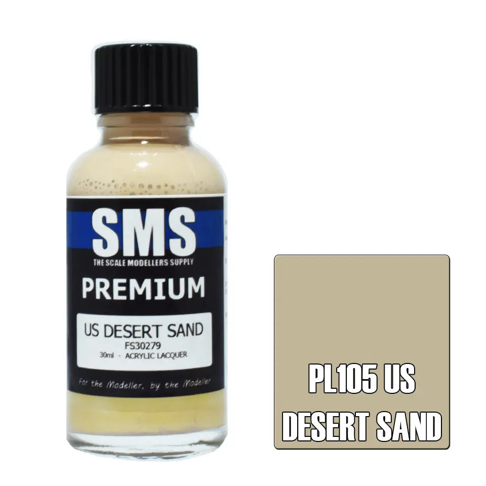 SMS Premium Acrylic Lacquer US Desert Sand FS30279 30ml The Scale Modellers Supply