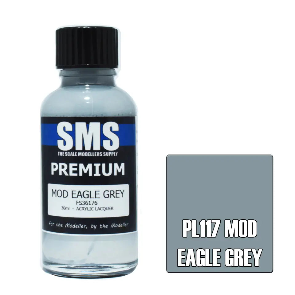 SMS Premium Acrylic Lacquer MOD Eagle Grey FS36176 30ml The Scale Modellers Supply