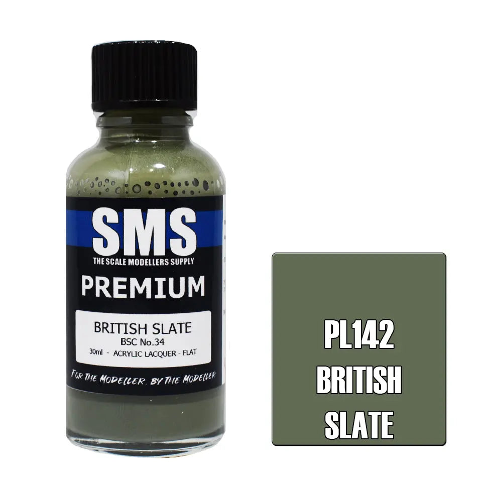 SMS Premium Acrylic Lacquer British Slate 30ml The Scale Modellers Supply