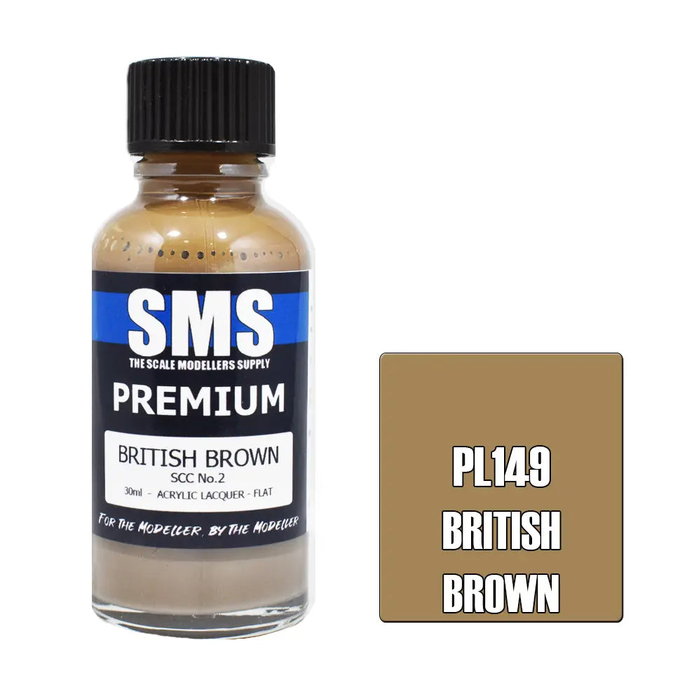 SMS Premium Acrylic Lacquer British Brown SCC No.2 30ml The Scale Modellers Supply