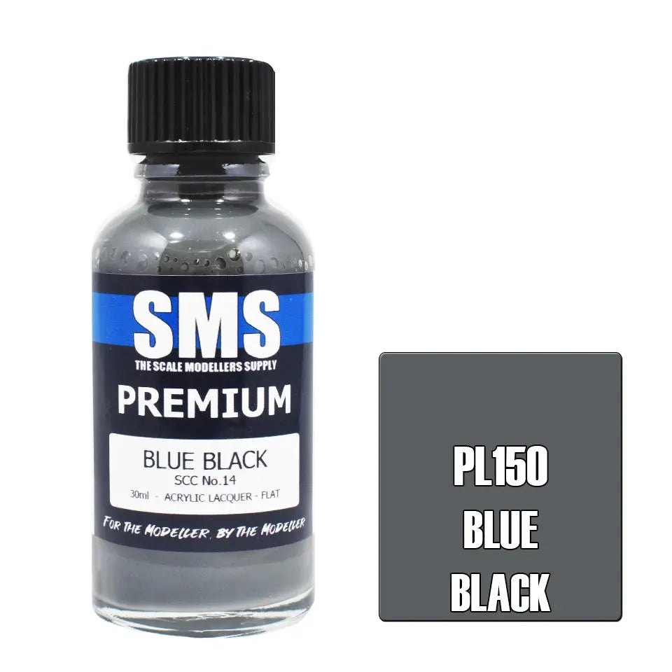 SMS Premium Acrylic Lacquer Blue Black SCC No.14 30ml The Scale Modellers Supply