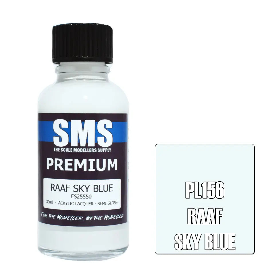 SMS Premium Acrylic Lacquer RAAF Sky Blue FS25550 30ml The Scale Modellers Supply