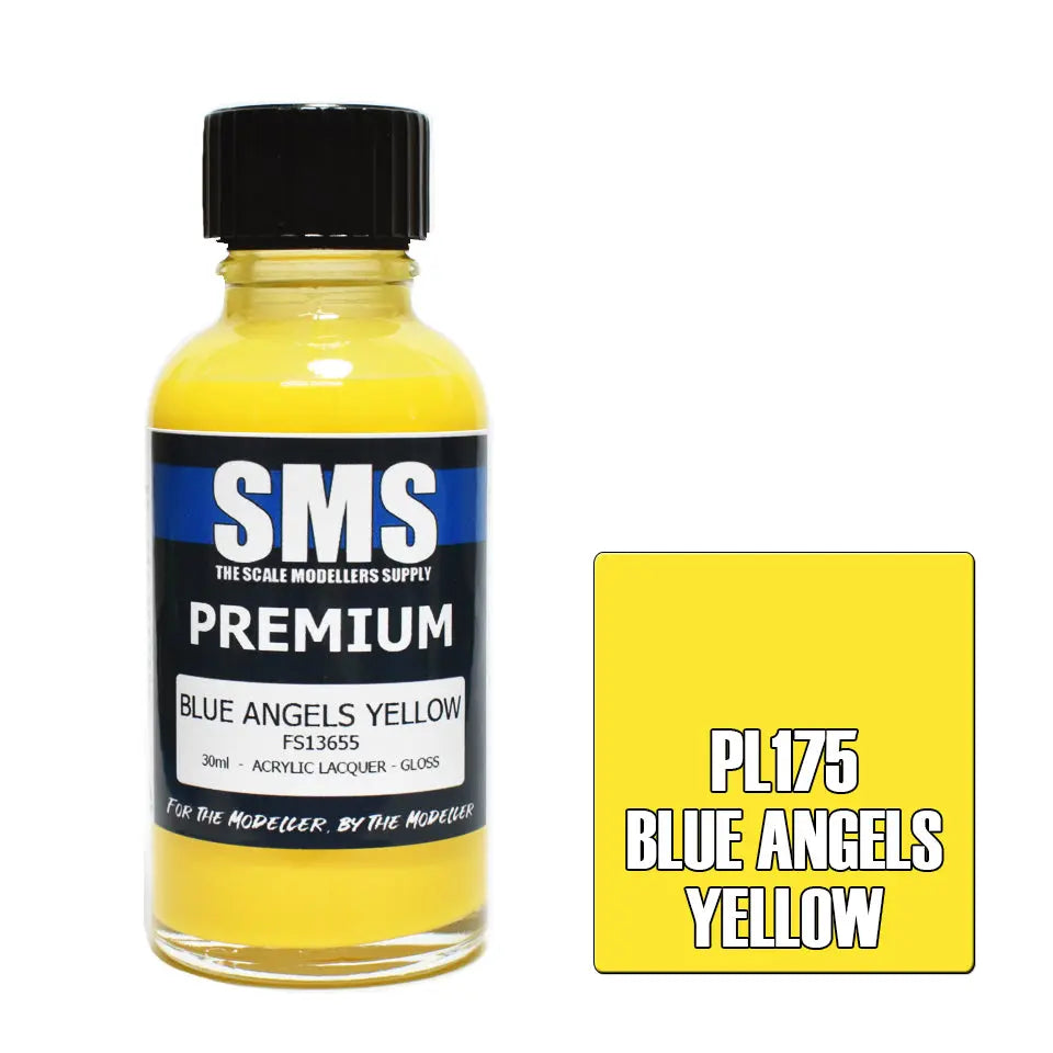 SMS Premium Acrylic Blue Angles Yellow FS13655 30ml The Scale Modellers Supply