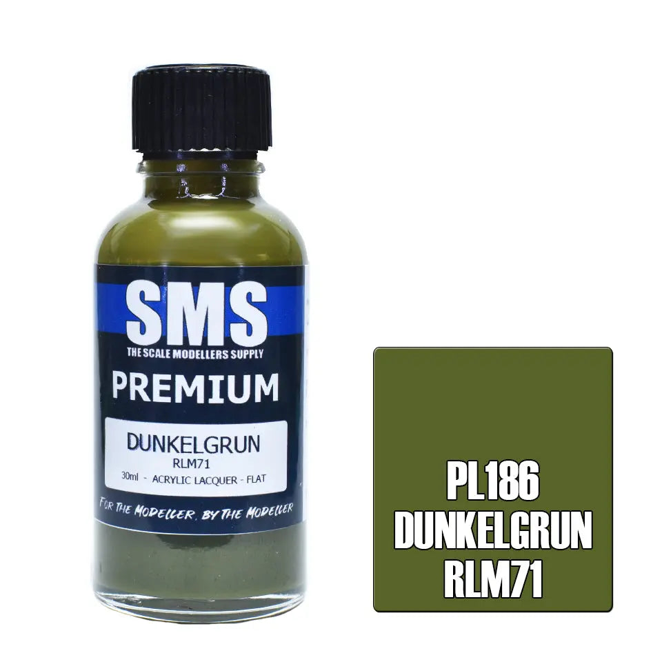 SMS Premium Acrylic Dunkelgrun RLM71 30ml The Scale Modellers Supply