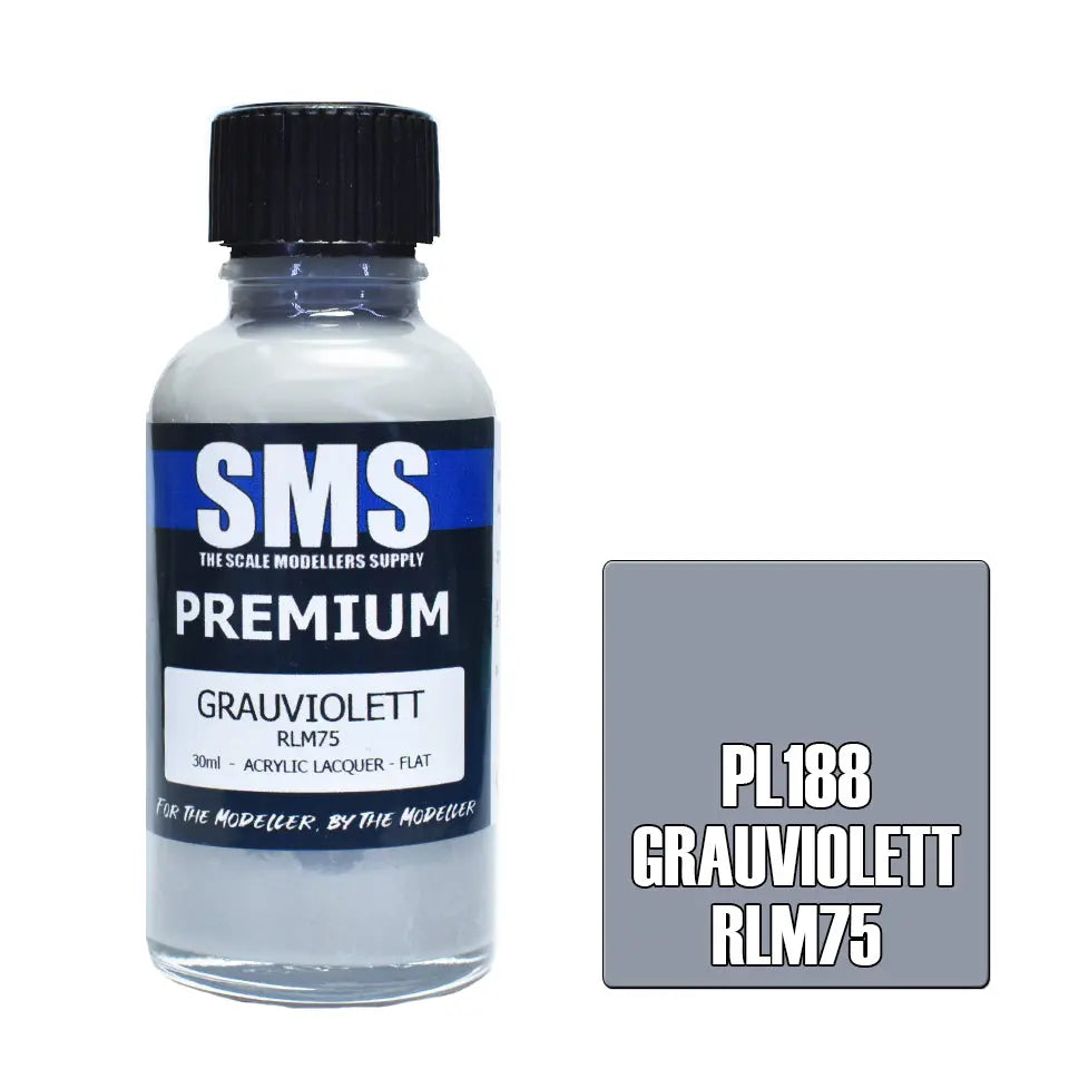 SMS Premium Acrylic Grauviolett RLM75 30ml The Scale Modellers Supply
