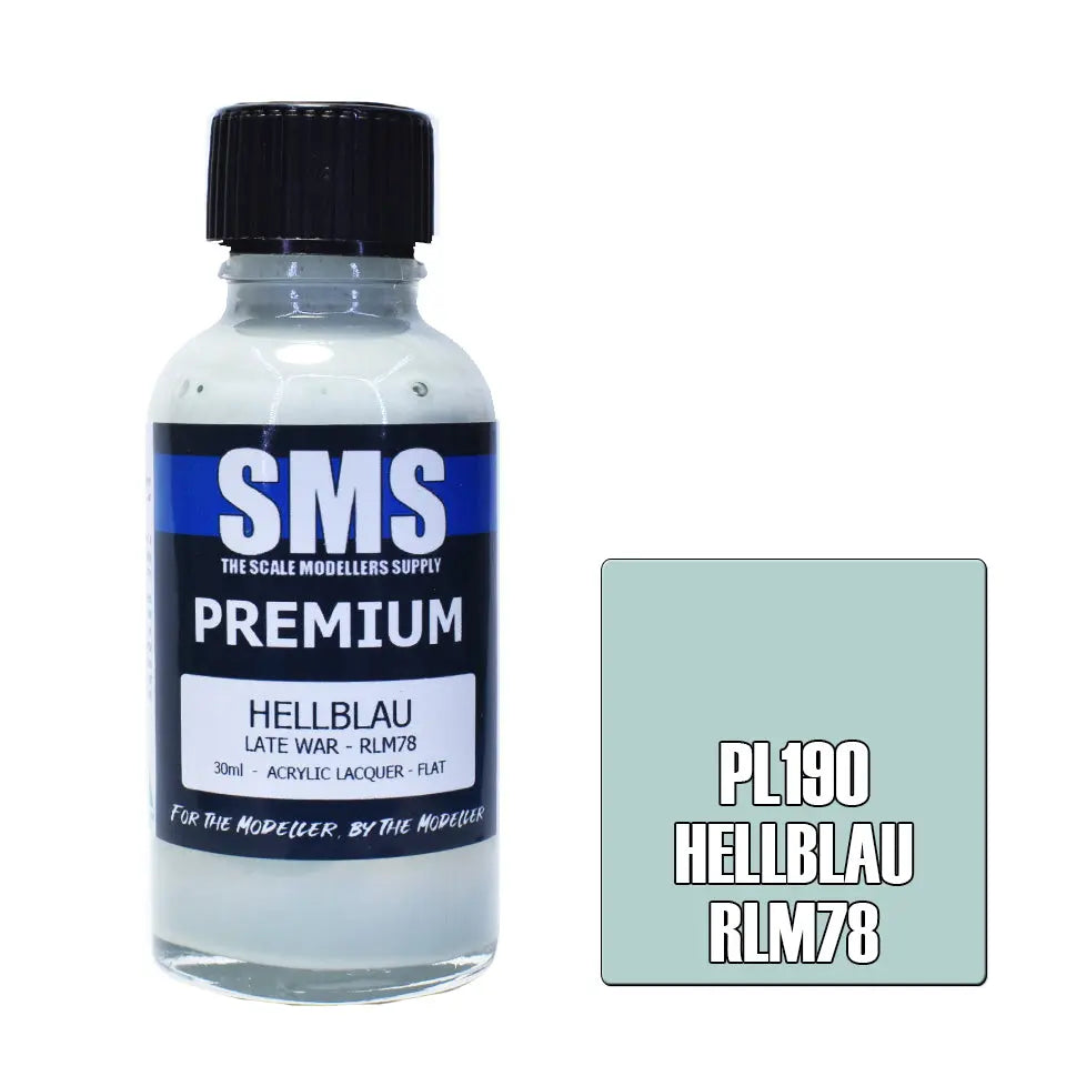 SMS Premium Acrylic Hellblau RLM78 30ml The Scale Modellers Supply