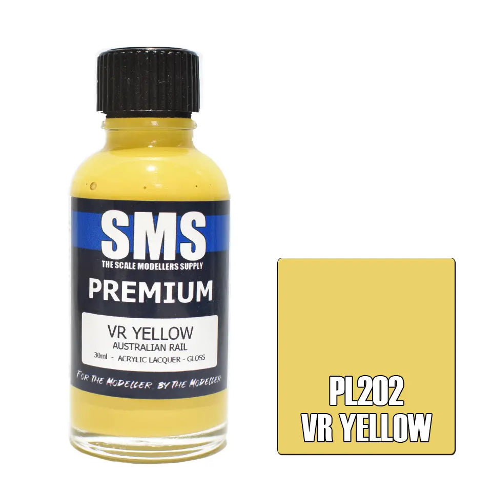 SMS Premium Acrylic VR Yellow 30ml The Scale Modellers Supply