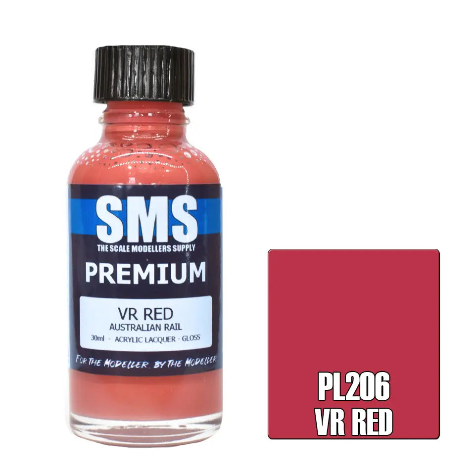SMS Premium Acrylic VR Red 30ml The Scale Modellers Supply