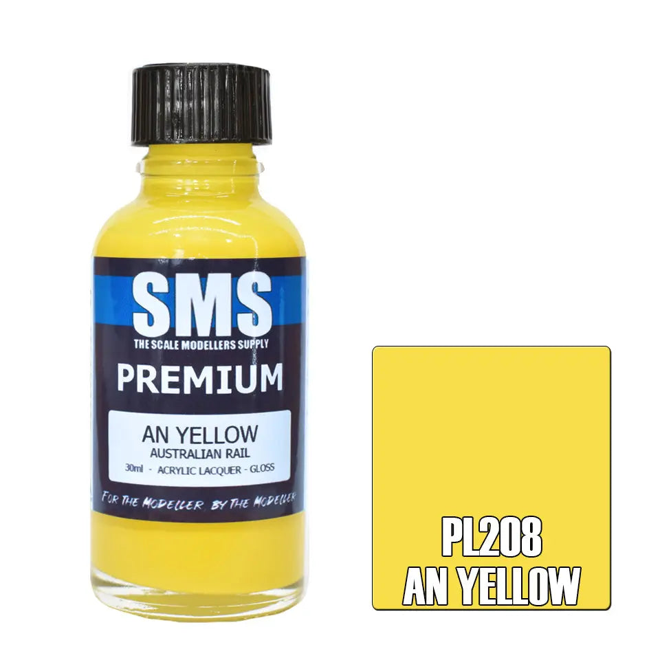SMS Premium Acrylic AN Yellow 30ml The Scale Modellers Supply