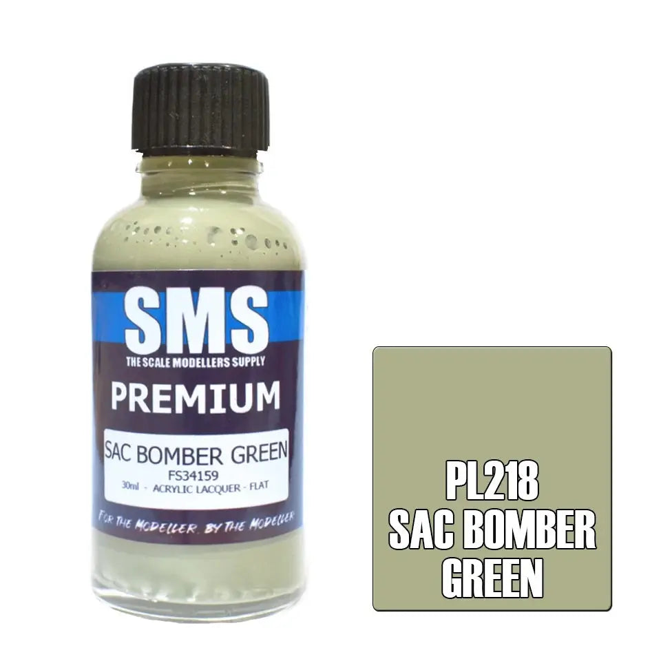 SMS Premium Acrylic SAC Bomber Green FS34159 30ml The Scale Modellers Supply