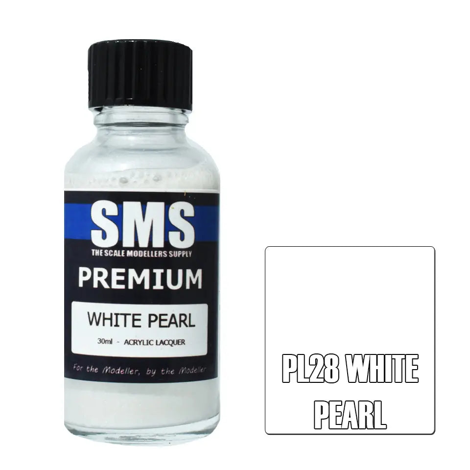 SMS Premium Acrylic White Pearl 30ml The Scale Modellers Supply