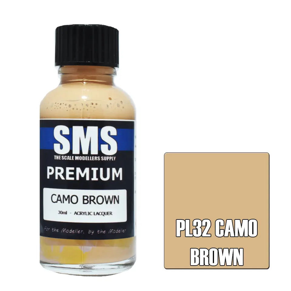 SMS Premium Acrylic Camo Brown FS30219 30ml The Scale Modellers Supply