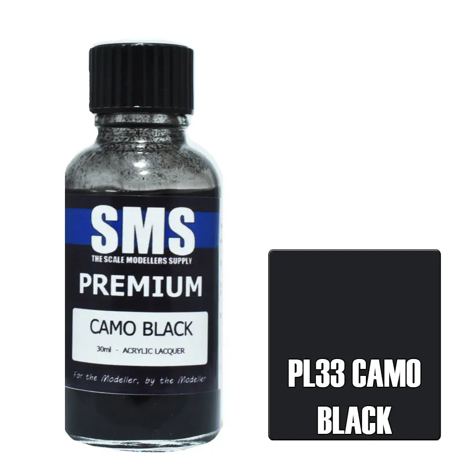 SMS Premium Acrylic Camo Black FS37038 30ml The Scale Modellers Supply