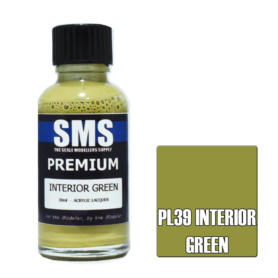 SMS Premium Acrylic US Interior Green 30ml The Scale Modellers Supply