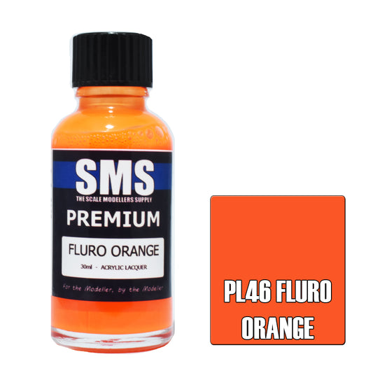 SMS Premium Acrylic Fluro Orange 30ml