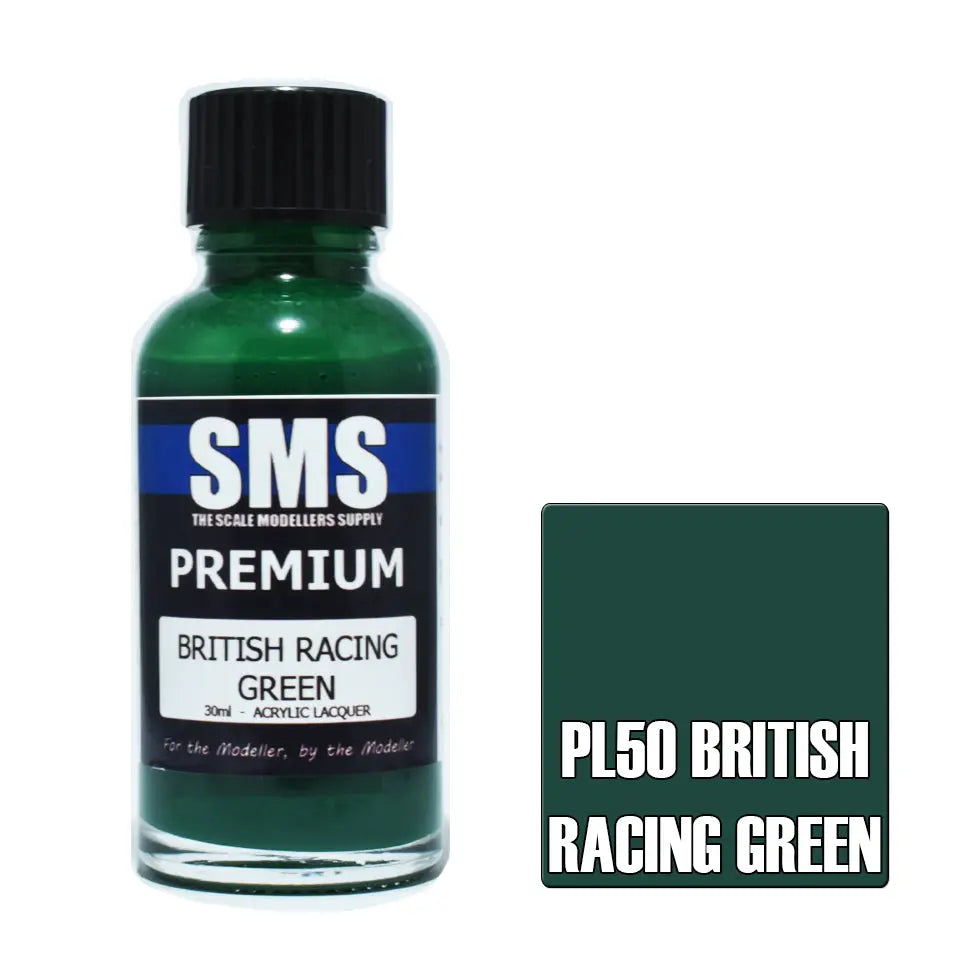 SMS Premium Acrylic British Racing Green 30ml The Scale Modellers Supply