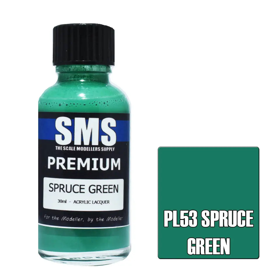 SMS Premium Acrylic Spruce Green 30ml The Scale Modellers Supply