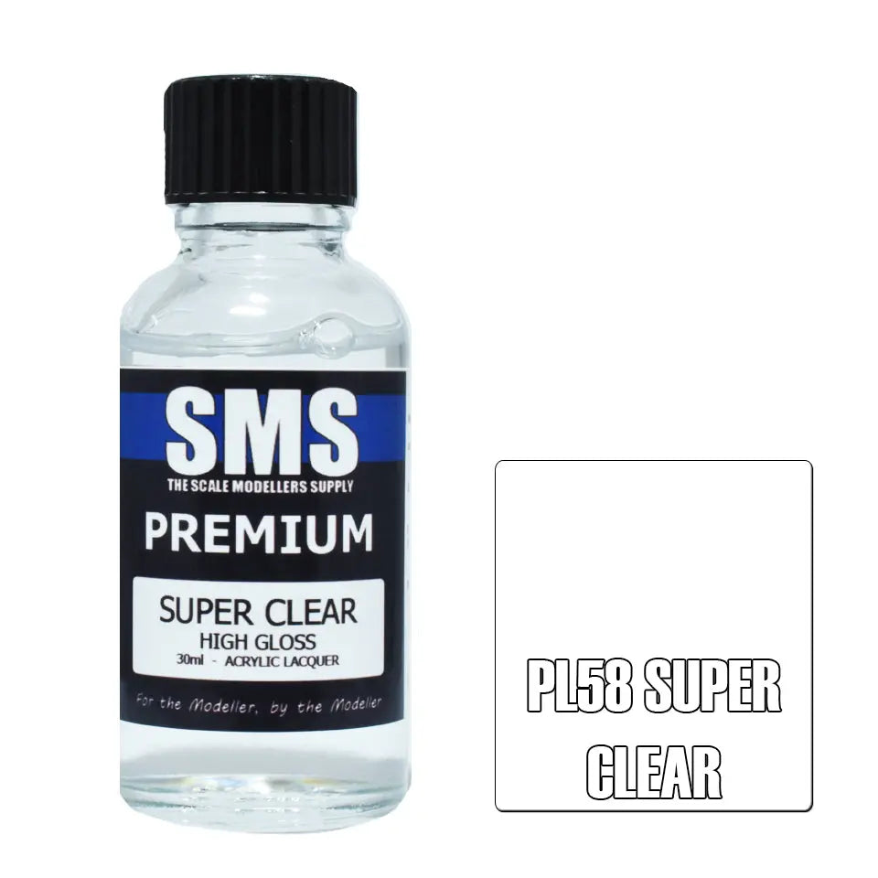SMS Premium Acrylic Super Clear 30ml The Scale Modellers Supply