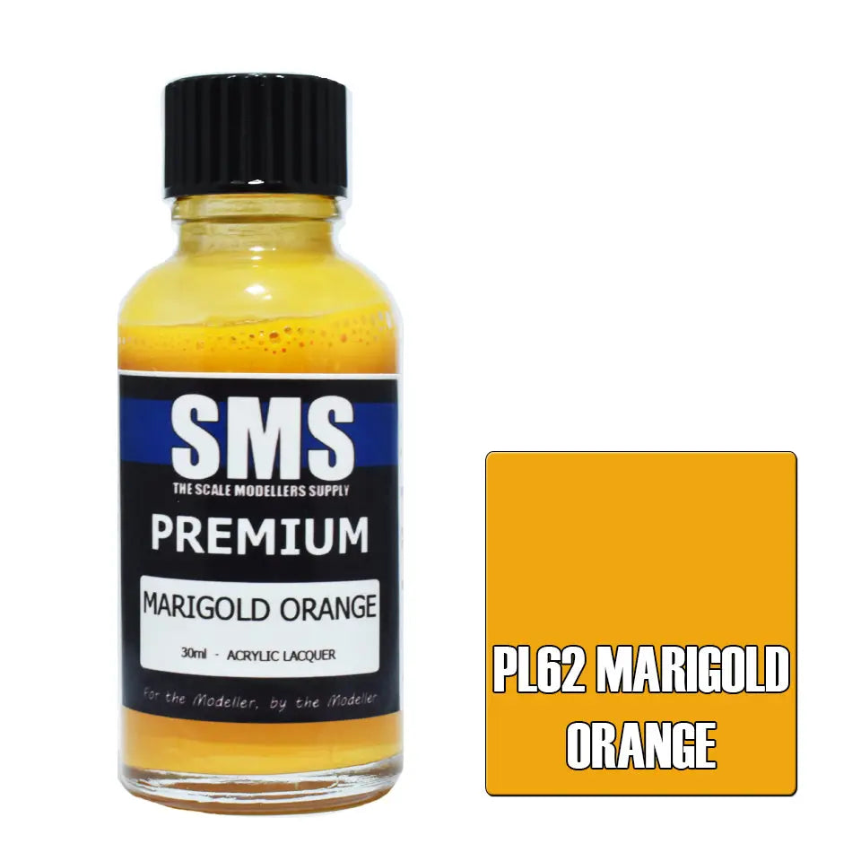 SMS Premium Acrylic Marigold Orange 30ml The Scale Modellers Supply