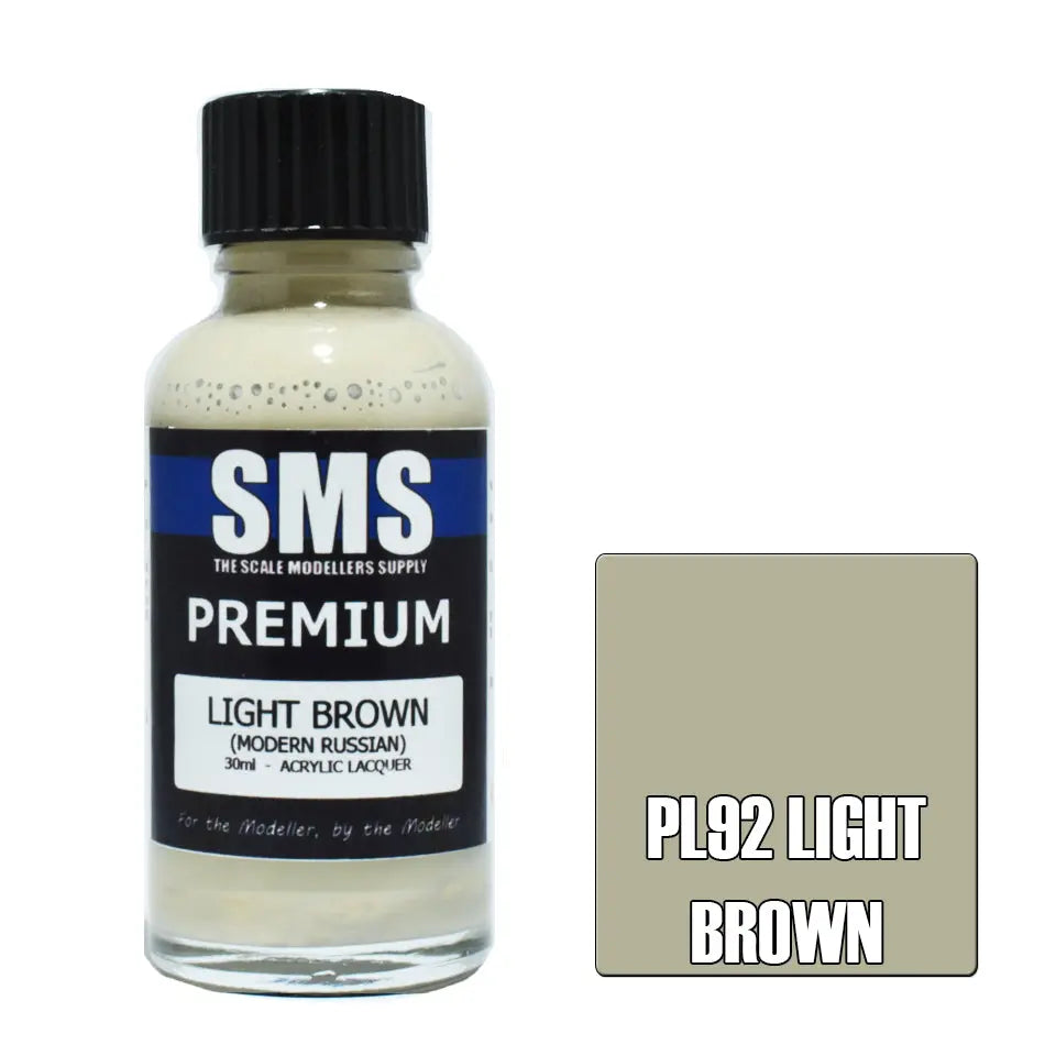 SMS Premium Acrylic Light Brown (Modern Russian) 30ml The Scale Modellers Supply