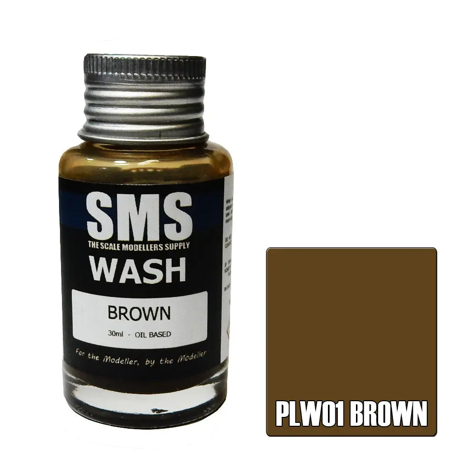 SMS Wash Brown 30ml The Scale Modellers Supply