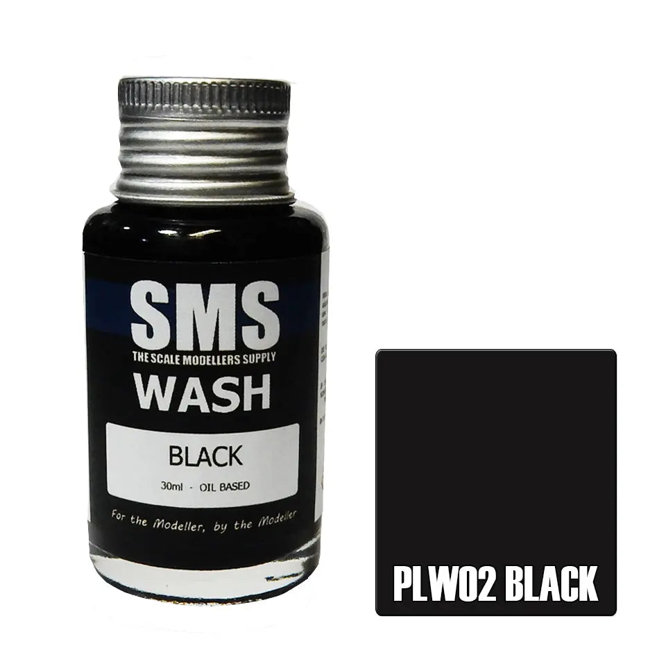 SMS Wash Black 30ml The Scale Modellers Supply