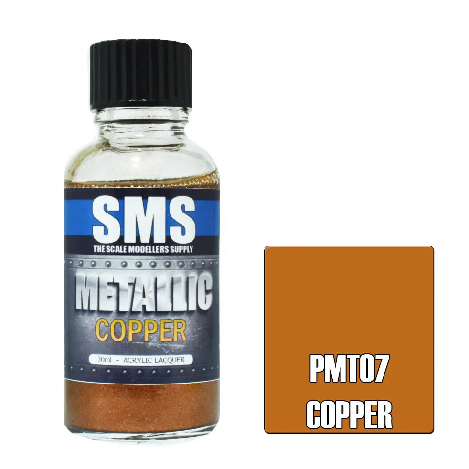 SMS Metallic Acrylic Lacquer Copper 30ml The Scale Modellers Supply