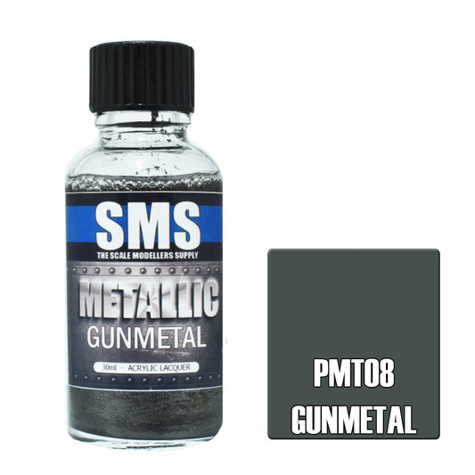 SMS Metallic Acrylic Lacquer Gunmetal 30ml