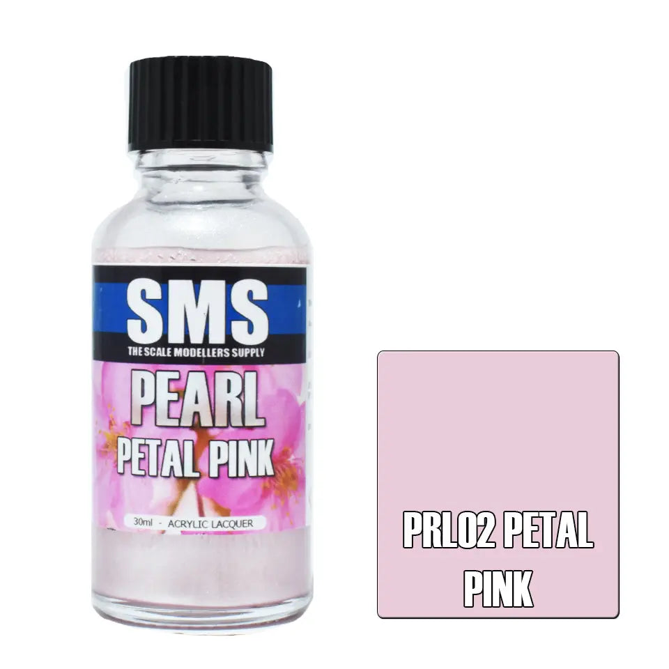 SMS Pearl Acrylic Lacquer Petal Pink 30ml The Scale Modellers Supply