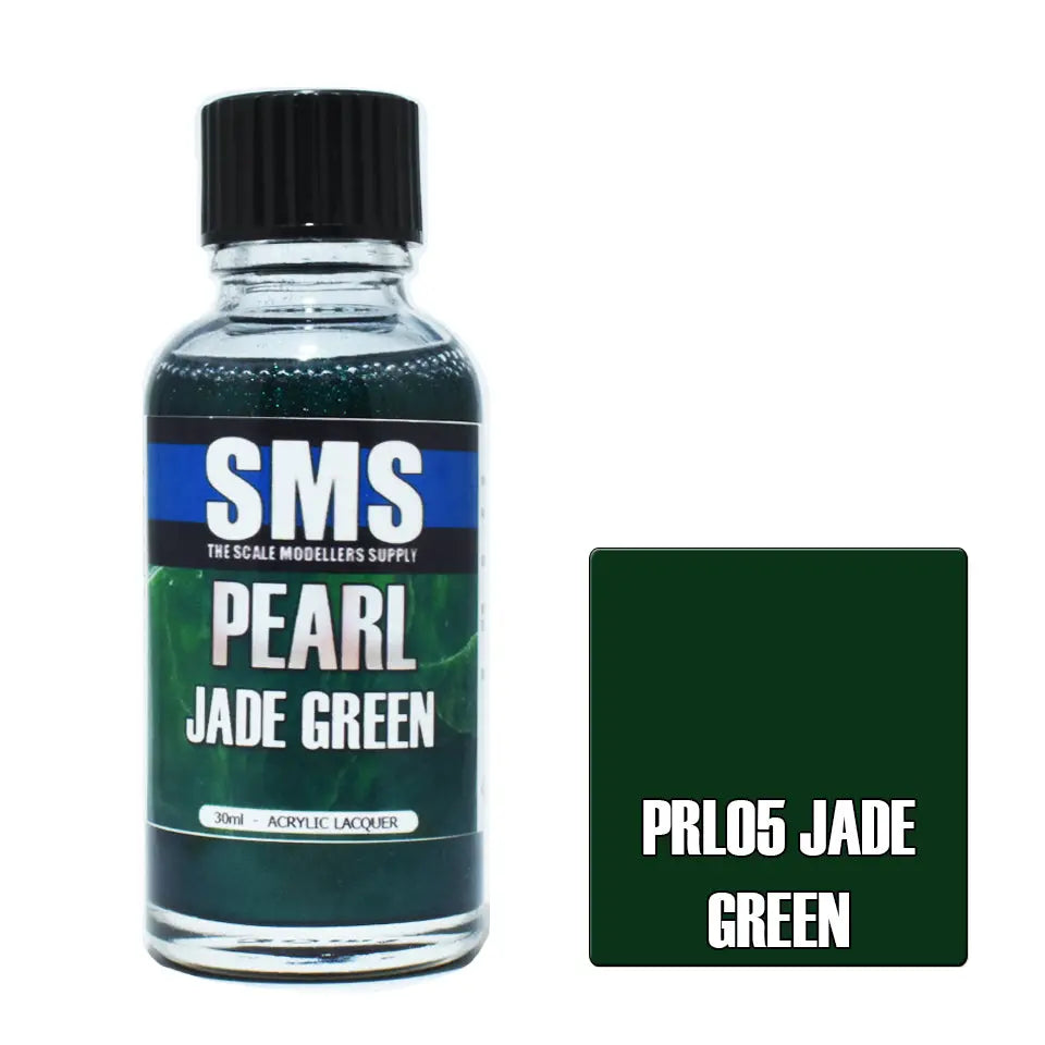 SMS Pearl Acrylic Lacquer Jade Green 30ml The Scale Modellers Supply