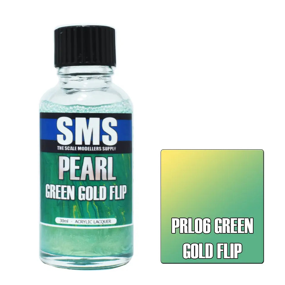 SMS Pearl Acrylic Lacquer Green Gold Flip 30ml The Scale Modellers Supply