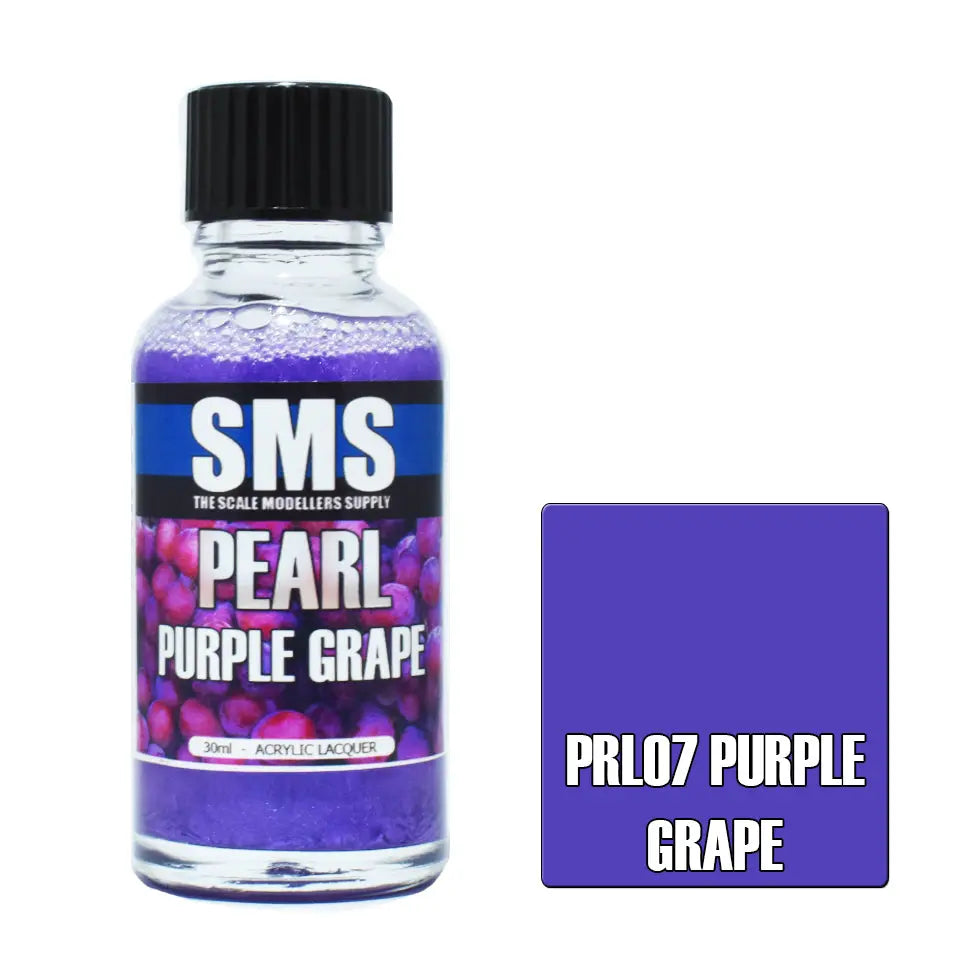 SMS Pearl Acrylic Lacquer Purple Grape 30ml The Scale Modellers Supply