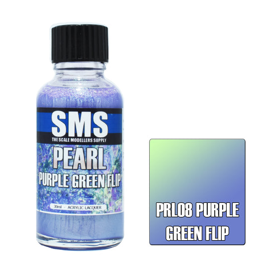 SMS Pearl Acrylic Lacquer Purple Green Flip 30ml