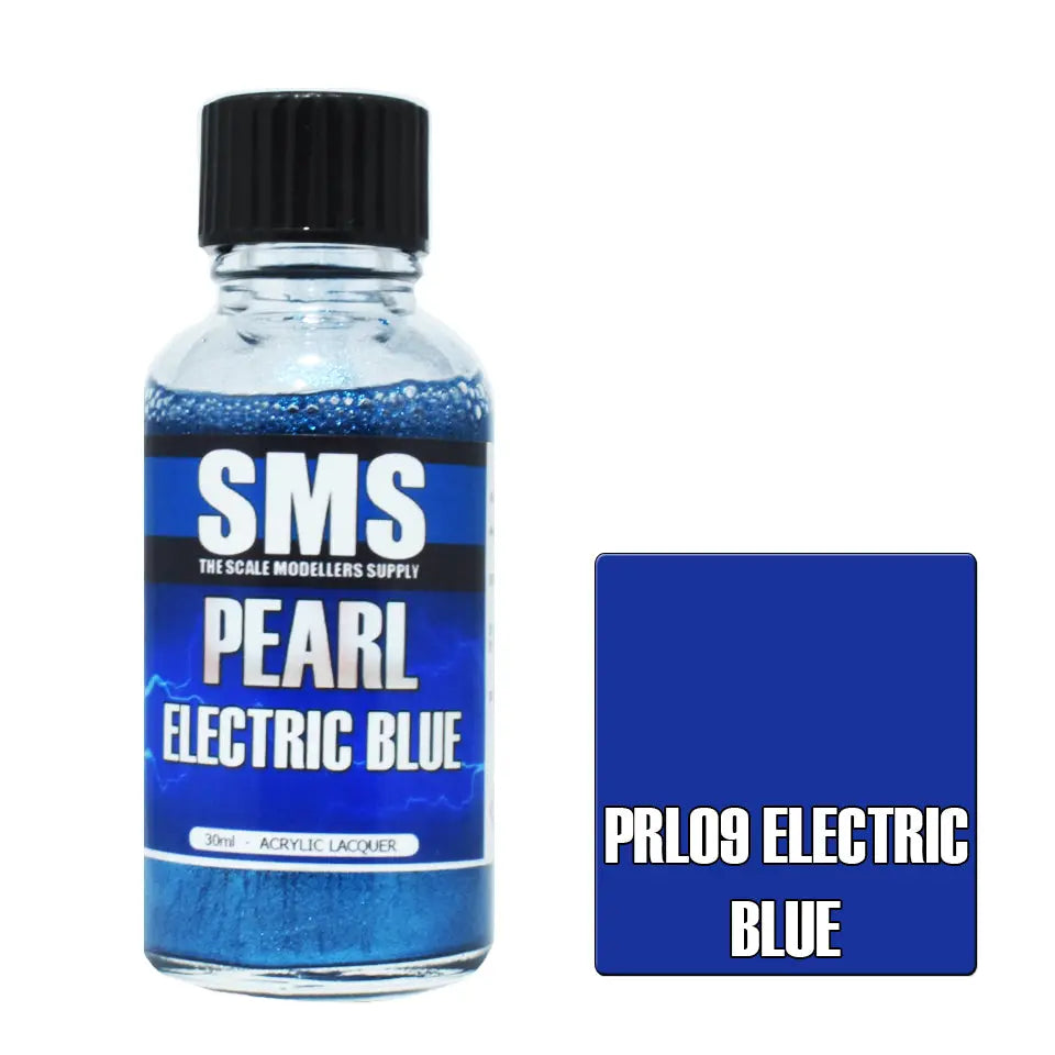 SMS Pearl Acrylic Lacquer Electric Blue 30ml The Scale Modellers Supply