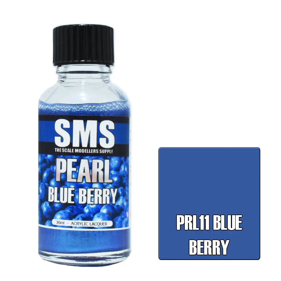 SMS Pearl Acrylic Lacquer Blue Berry 30ml The Scale Modellers Supply