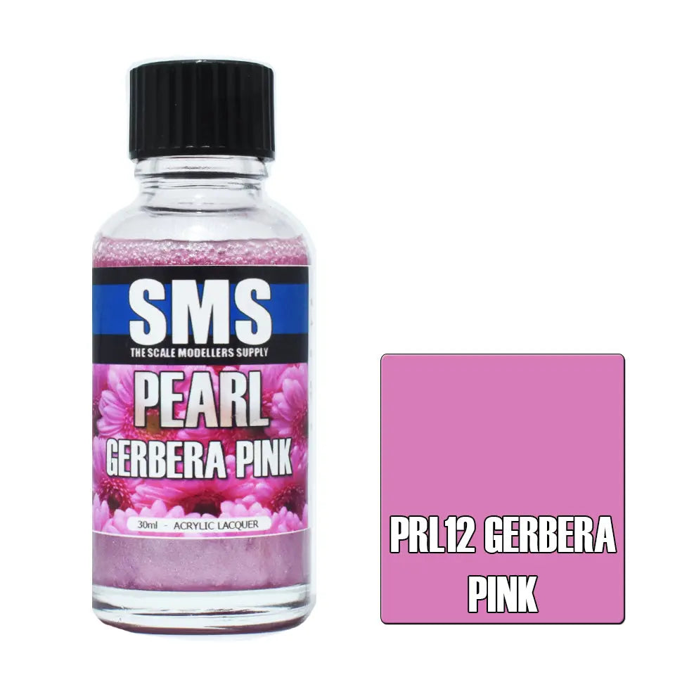SMS Pearl Acrylic Lacquer Gerbera Pink 30ml The Scale Modellers Supply