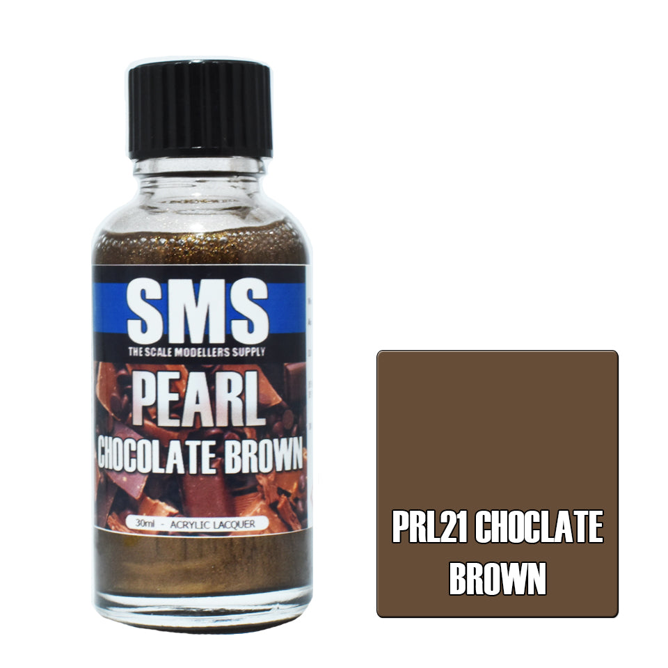 SMS Pearl Acrylic Lacquer Chocolate Brown 30ml