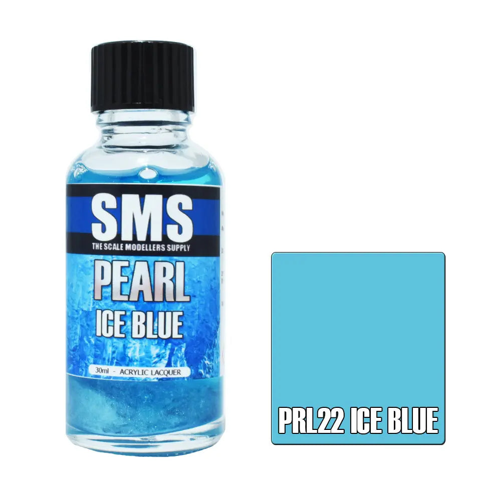 SMS Pearl Acrylic Lacquer Ice Blue 30ml The Scale Modellers Supply