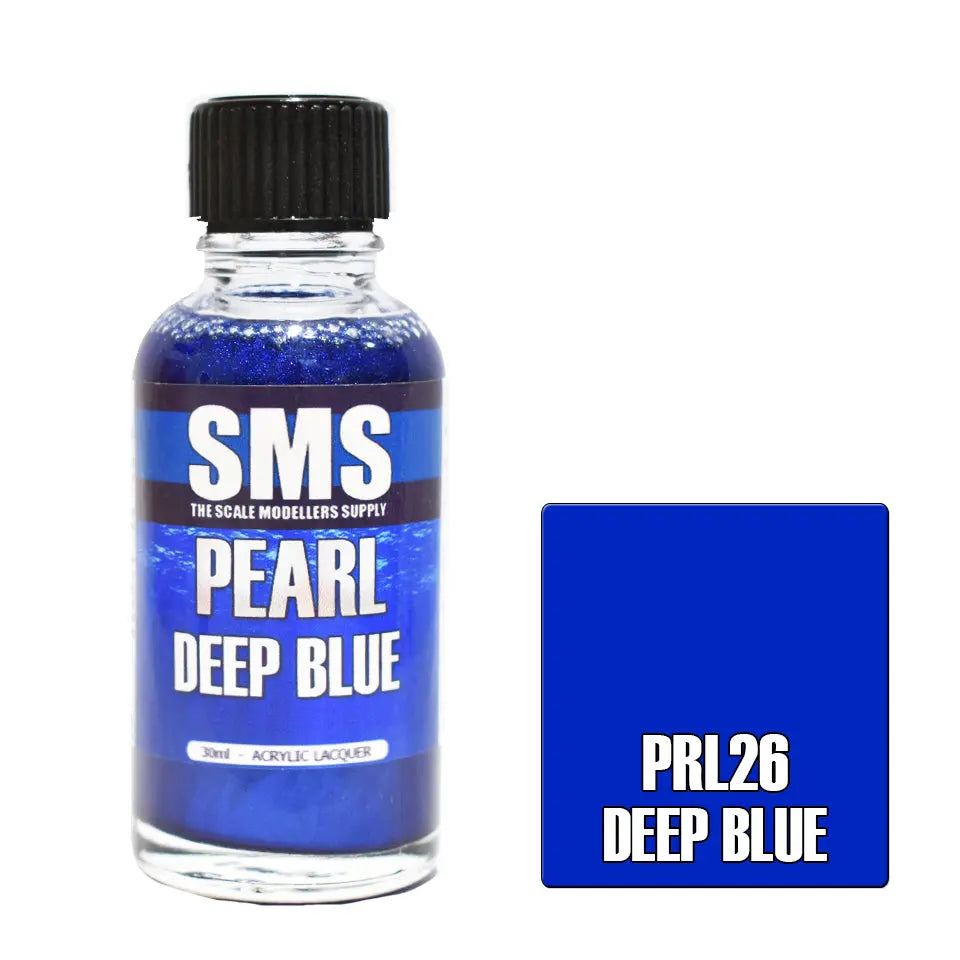 SMS Pearl Acrylic Lacquer Deep Blue 30ml The Scale Modellers Supply