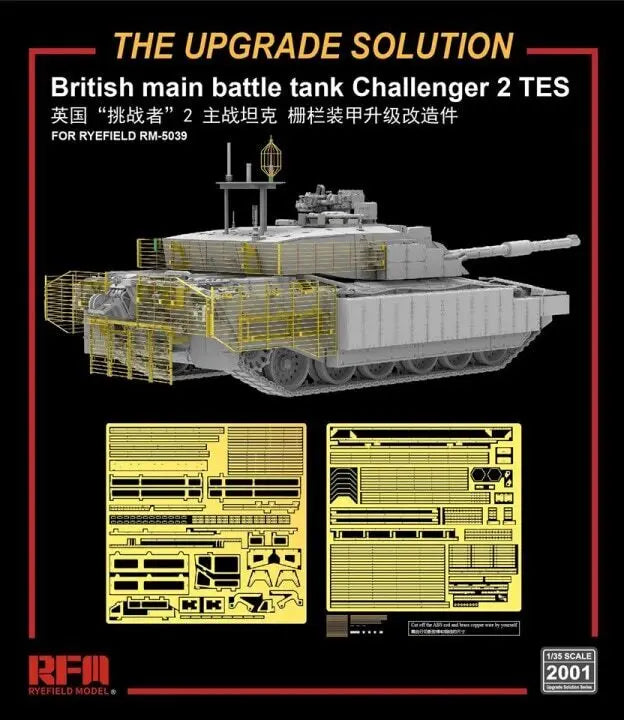 Ryefield 1:35 Challenger 2 TES Upgrade Solution Ryefield