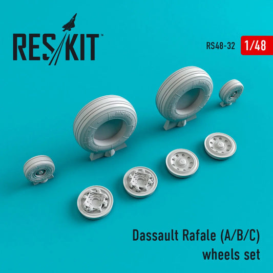 Res/Kit 1:48 Dassault Rafale (A/B/C) Wheels Set Res/Kit