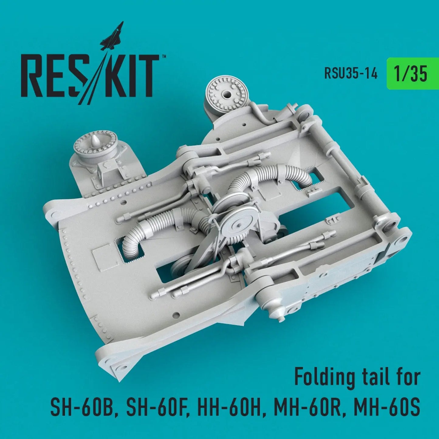 Res/Kit 1:35 Folding Tail Set for SH-60B, SH-60F, HH-60H, MH-60R, MH-60S for Kitty Hawk and Academy kits Res/Kit