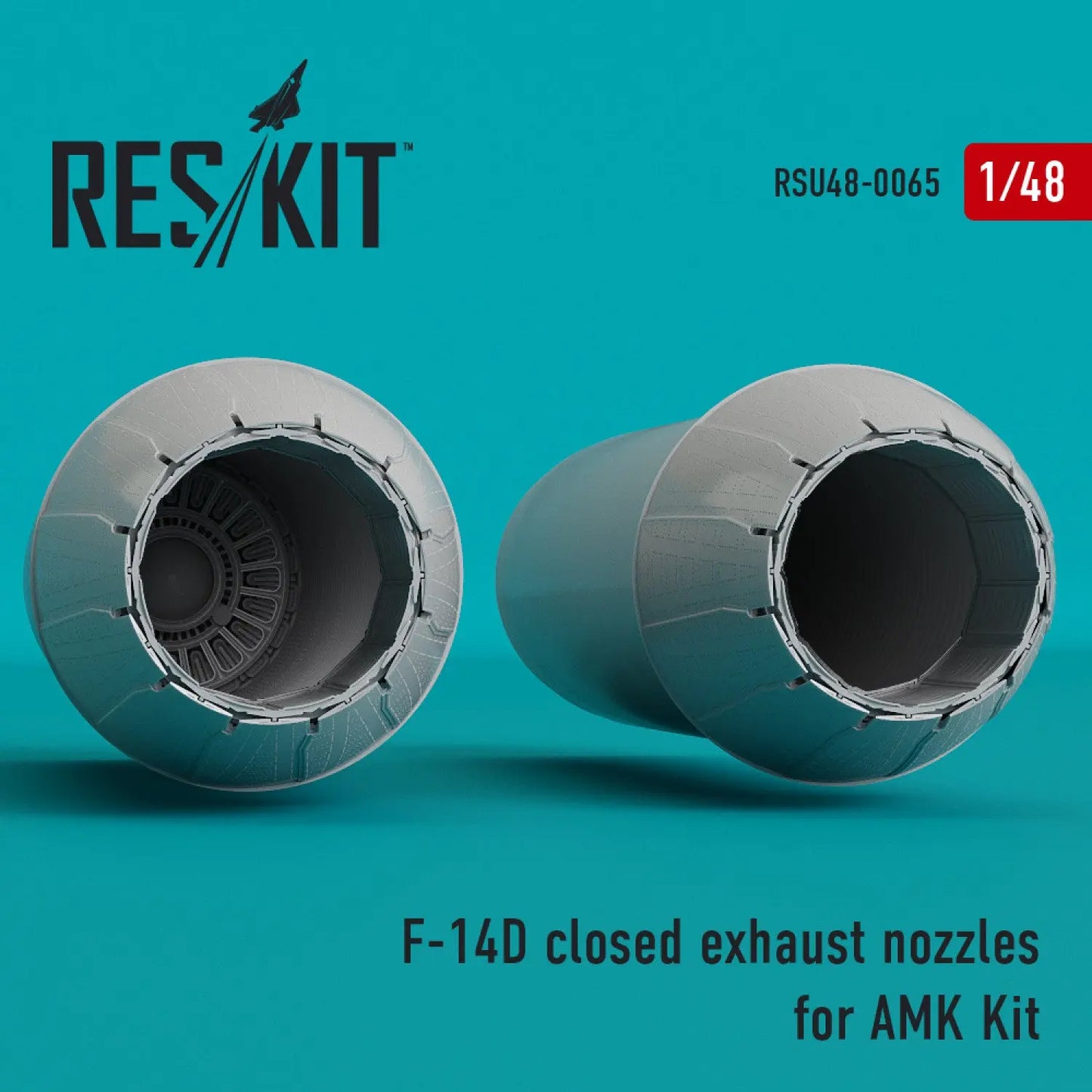 Res/Kit 1:48 F-14D closed exhaust nozzles for AMK Kit Res/Kit