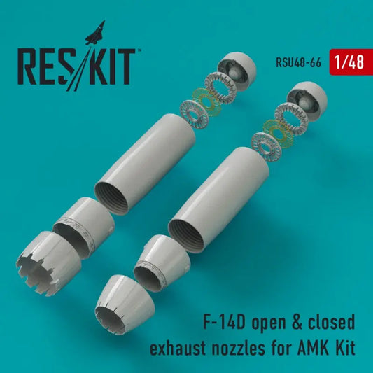 Res/Kit 1:48 F-14D closed & open exhaust nozzles for AMK Kit Res/Kit