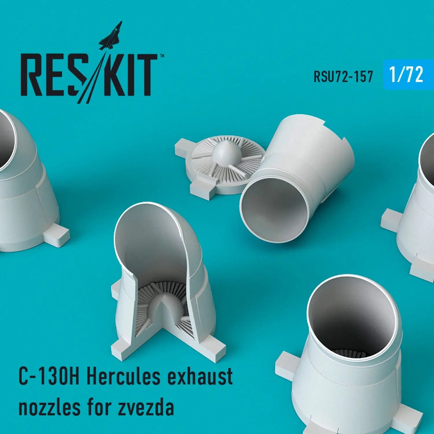 Res/Kit 1:72 C-130H "Hercules" exhaust nozzles for Zvezda kit Res/Kit