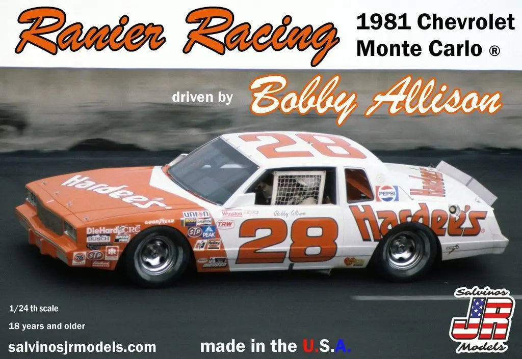Salvinos J R RRMC1981C 1/24 Ranier Racing 1981 Monte Carlo Driven by Bobby Allison - Franklin Hobbies Ltd