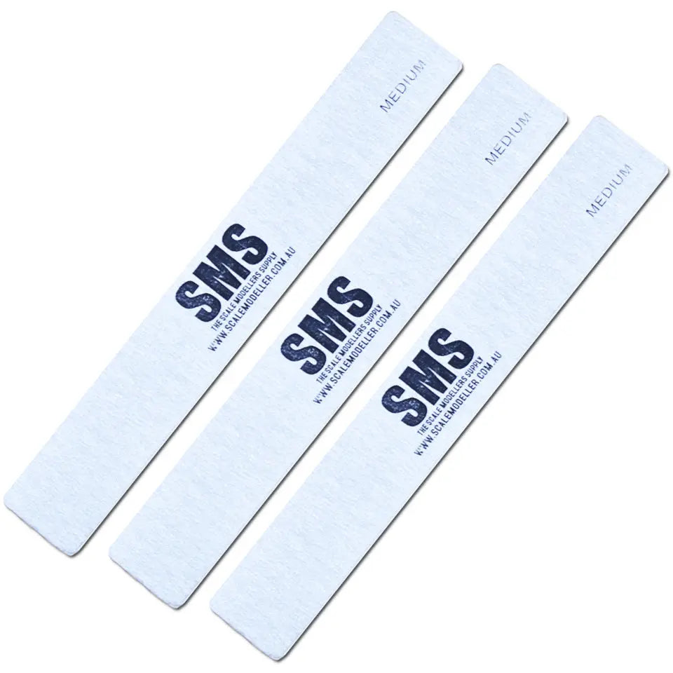 SMS Sanding Sticks 3pc Medium The Scale Modellers Supply