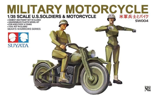 Suyata Military Motorcycle Plastic Model Kit - Franklin Hobbies Ltd
